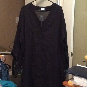 Ladies swim black cotton cover up by Swim 365